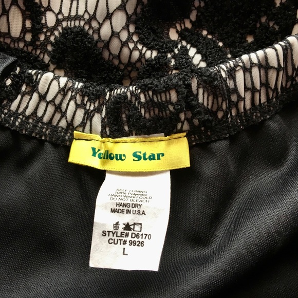 NWOT Yellow Star for Modcloth Operatic Occasion Prom/Evening Gown Sz L USA - Picture 5 of 6